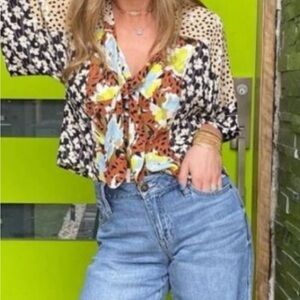 Cabi Patchwork Top - M